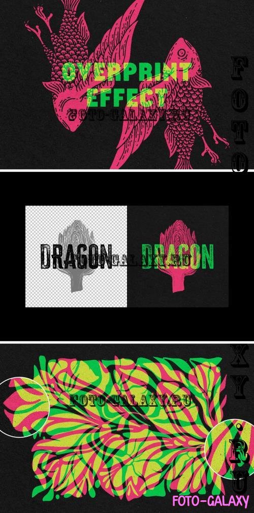 Toxic Vintage Overprint Effect - 290933258