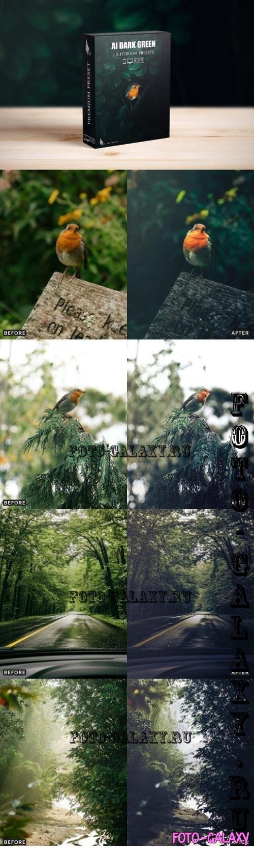 AI Optimize Dark Green Lightroom Presets - 56263791 - LET32A3
