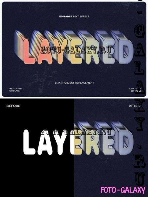 Layered Text Effect - L7RE72C