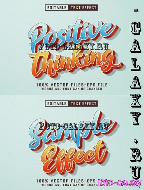 Positive Thinking 3d Text Effect - DPDJXDF