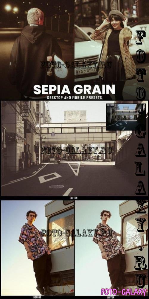 Sepia Grain  Desktop and Mobile Presets - CKN2NML