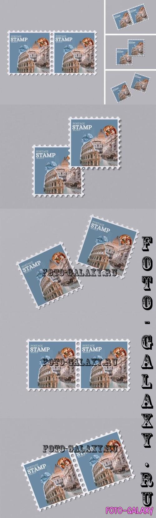 Postage Stamp Mockup - JMXM688