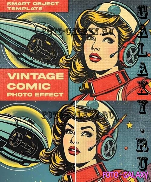 Vintage Comic Photo Effect - 2M4Y4U8