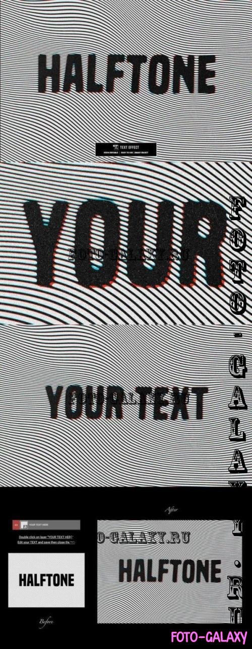 Halftone Text Effect - WTL6LYX