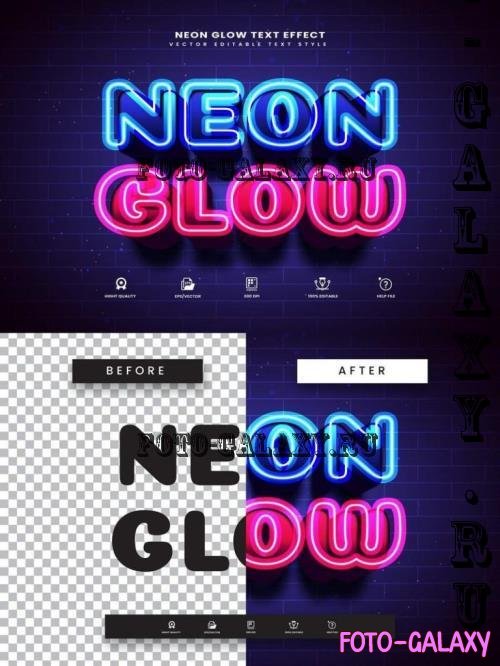 Neon Glow Light Text Effect - 280354972 - 5FQK8EM