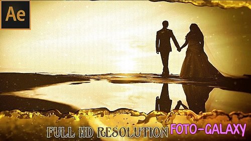 Romantic Gold Wedding Slideshow 88472 - After Effects Templates