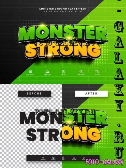 Monster Strong Editable Text Effect - 280354970 - Y8HTKCA