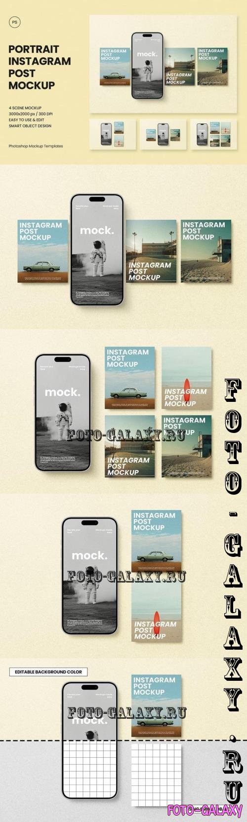 Portrait Instagram Post Mockup - ZLEG3KR