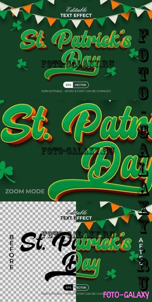 3D Text Effect Patrick's Day - 290990747 - B6SJBB7