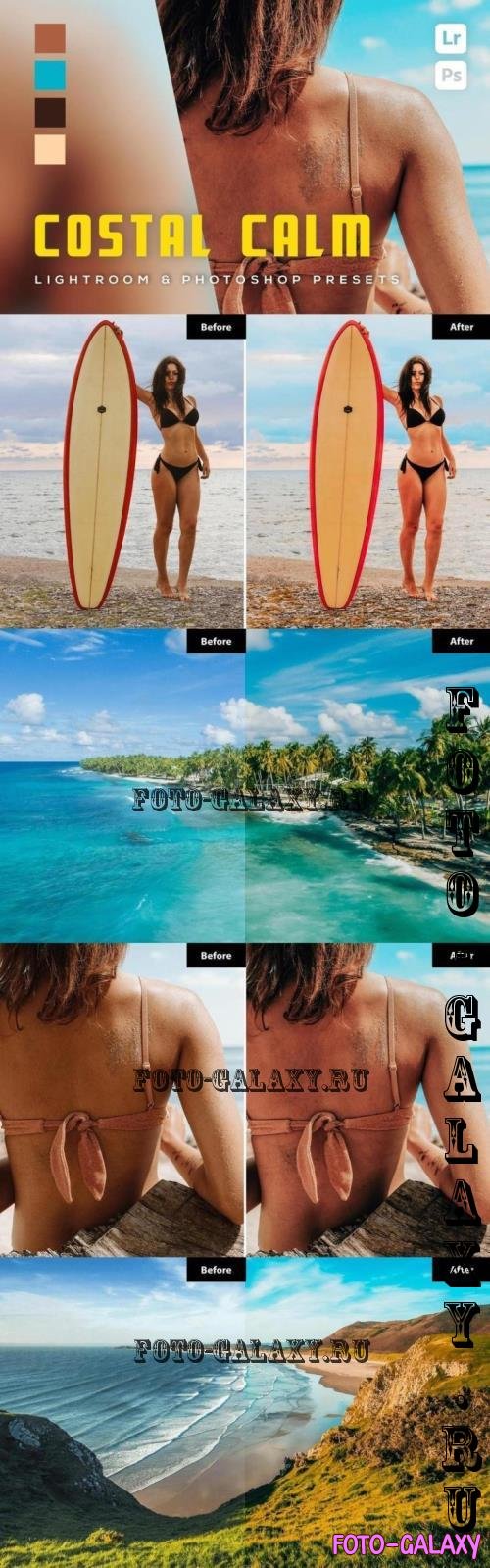 6 Coastal Calm Lightroom and Photoshop Presets - LZEYUSZ