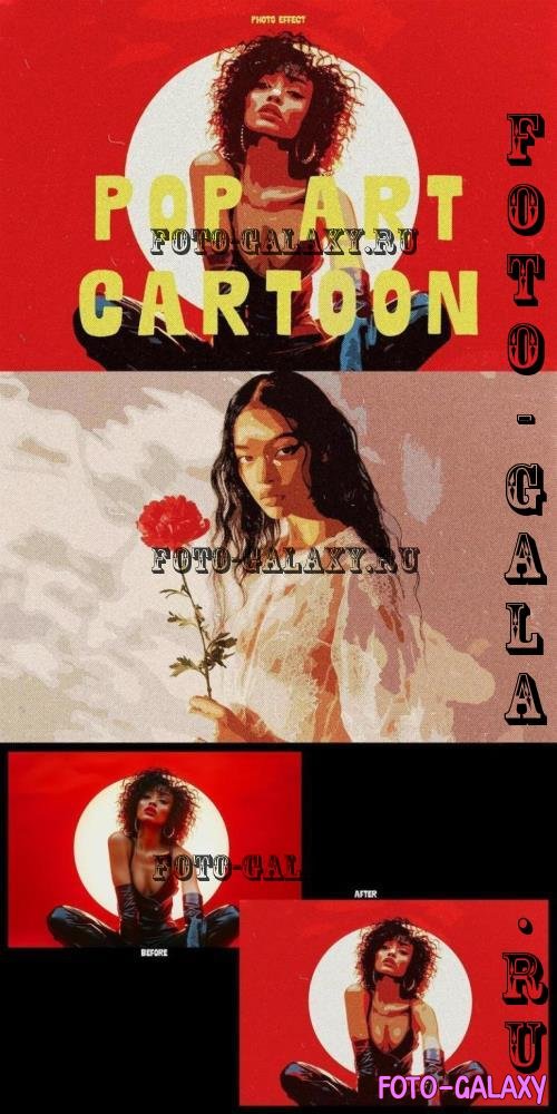 Color Pop Art Cartoon Photo Effect - 291009894 - FCV5H77