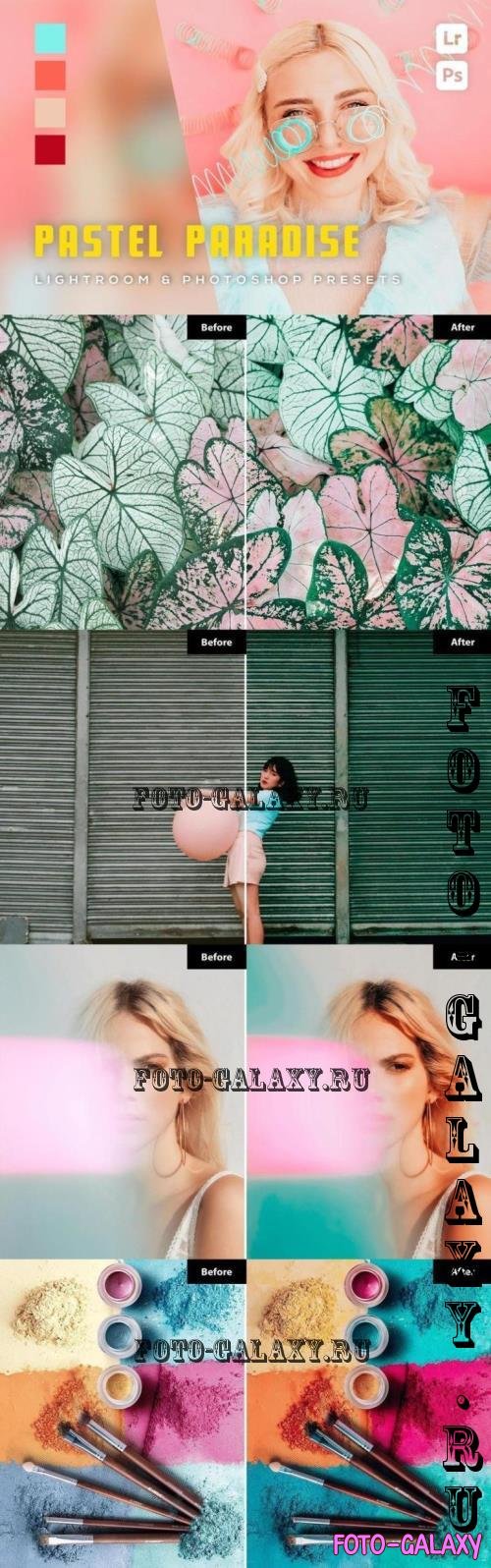 6 Pastel Paradise Lightroom and Photoshop Presets - 7EYF5QW