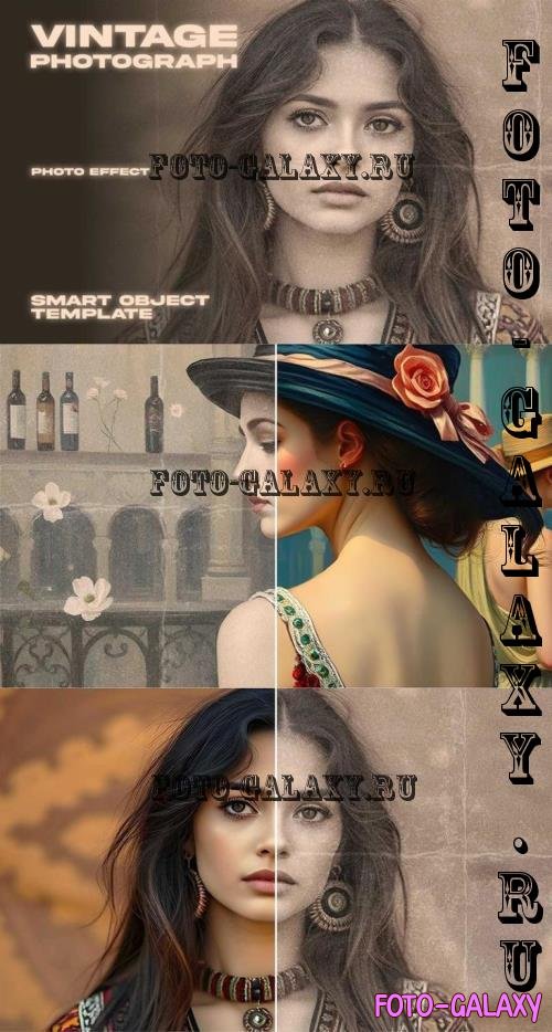 Vintage Photo Effect - QBYXVCP