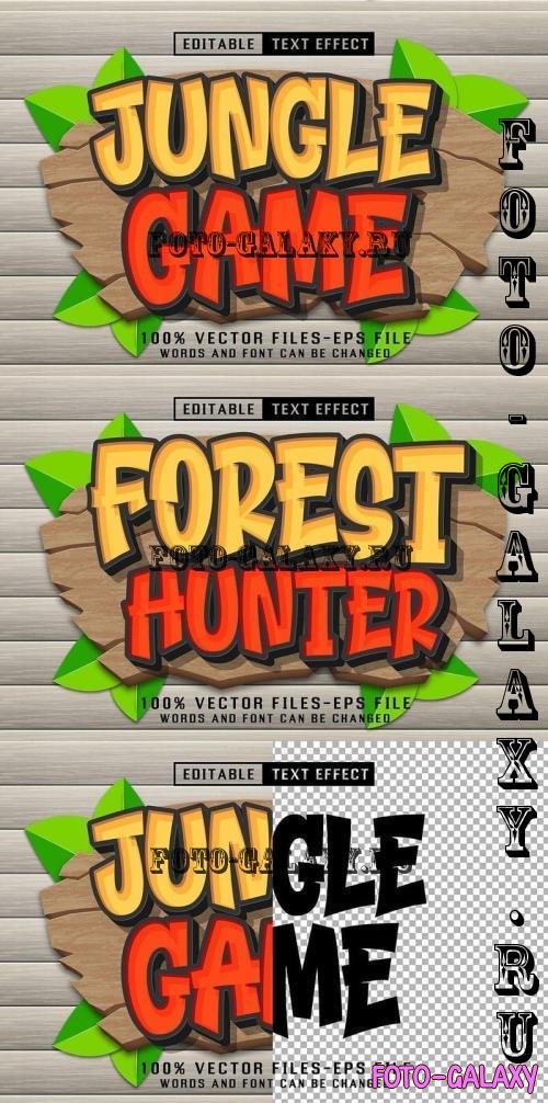 Jungle Game 3d Text - Editable Text Effect - N34FRC3