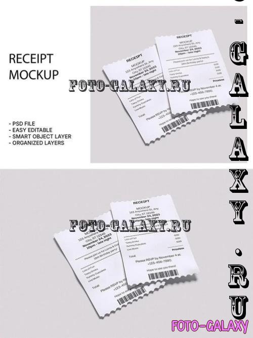 Receipt Mockup - VRT4NUL