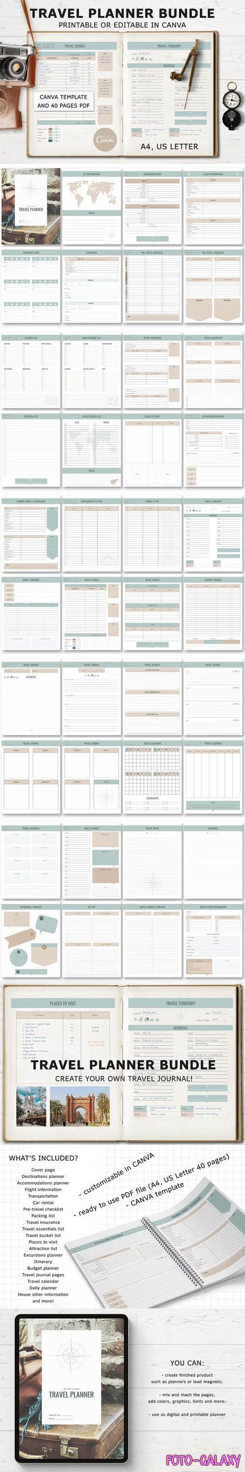 Travel Planner Templates Bundle