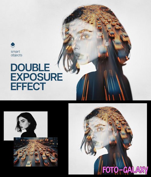 Double Exposure PSD Photo Effect for Photoshop