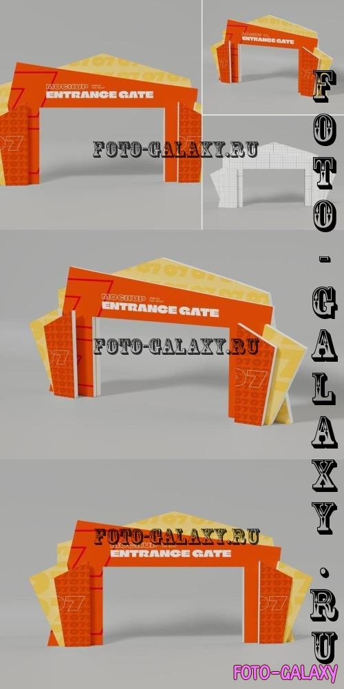 Entrance Gate Mockup - 4QRKFSG