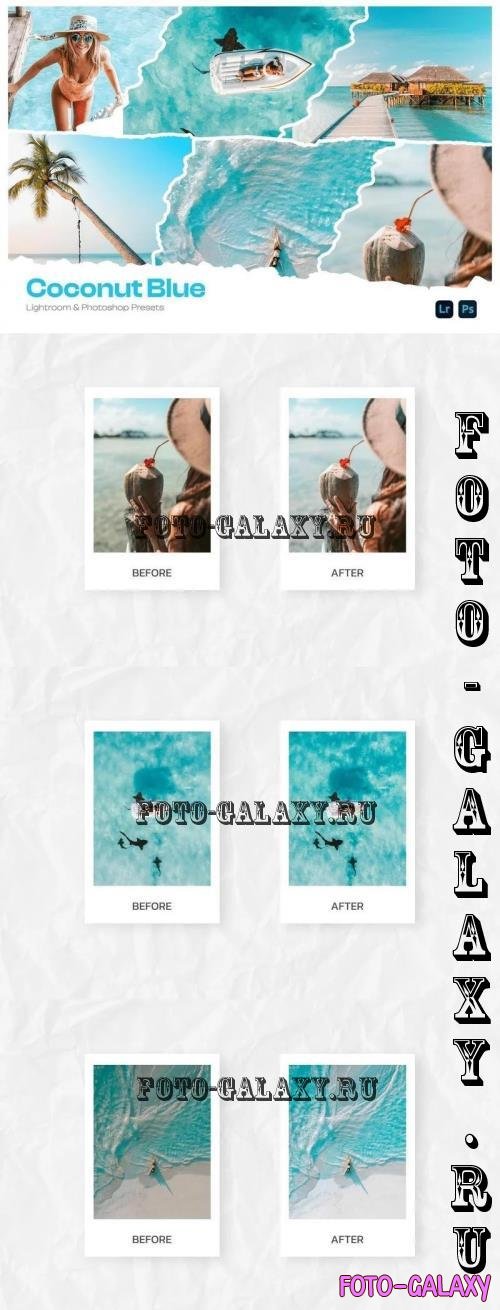 Coconut Blue Lightroom Presets - JK3PBEB