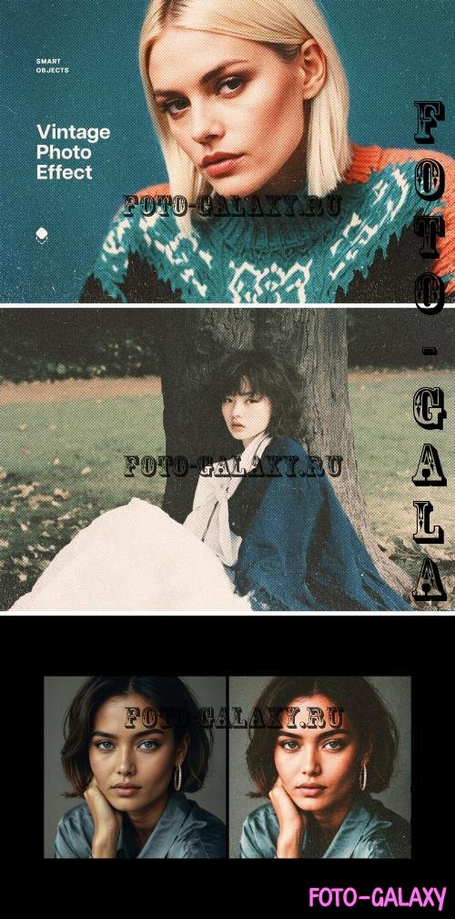 Vintage Halftone Photo Effect - 290929740 - DDL6SWF