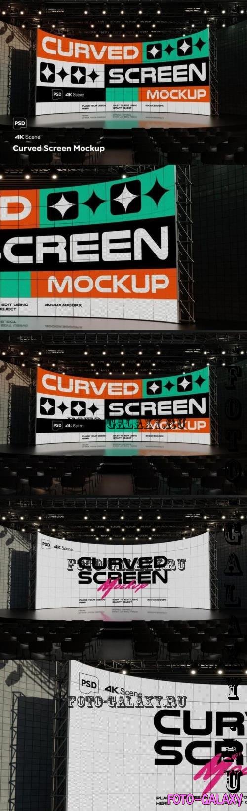 Curved Screen Mockup - 9U3KPU2