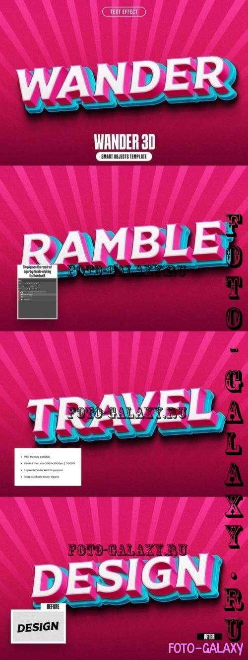 Wander 3D Text Effect - 291032373 - HD9RD9X