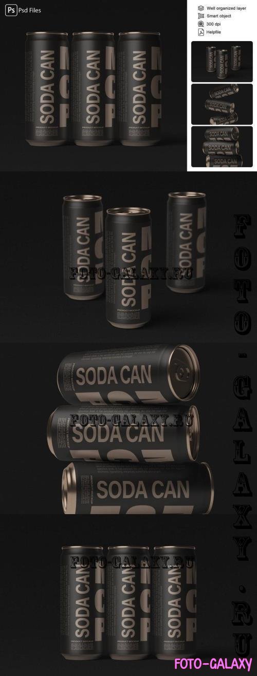 Soda Can Mockup - 2XJJW8B