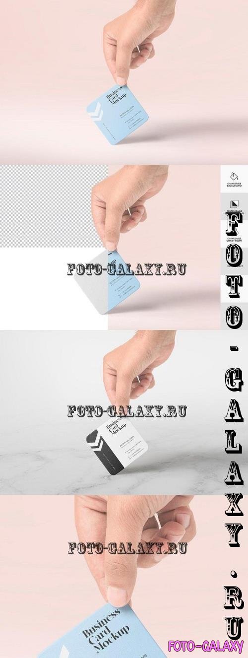 Square Business Card Mockup - FG9GESC