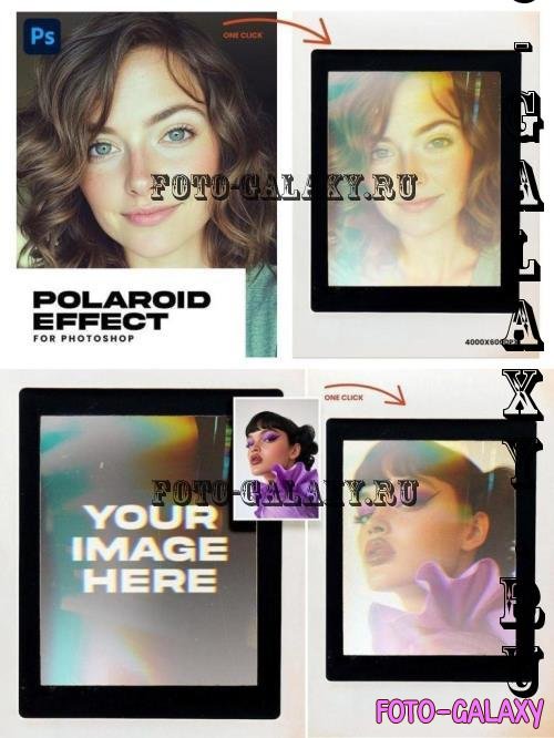 Retro Polaroid Photo Effect - UT6M8WH