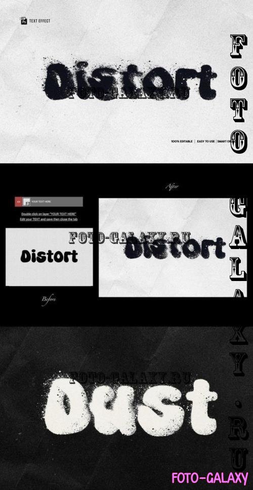 Distorted Ink Splash Text Effect  Photoshop Template - EKCVC7U