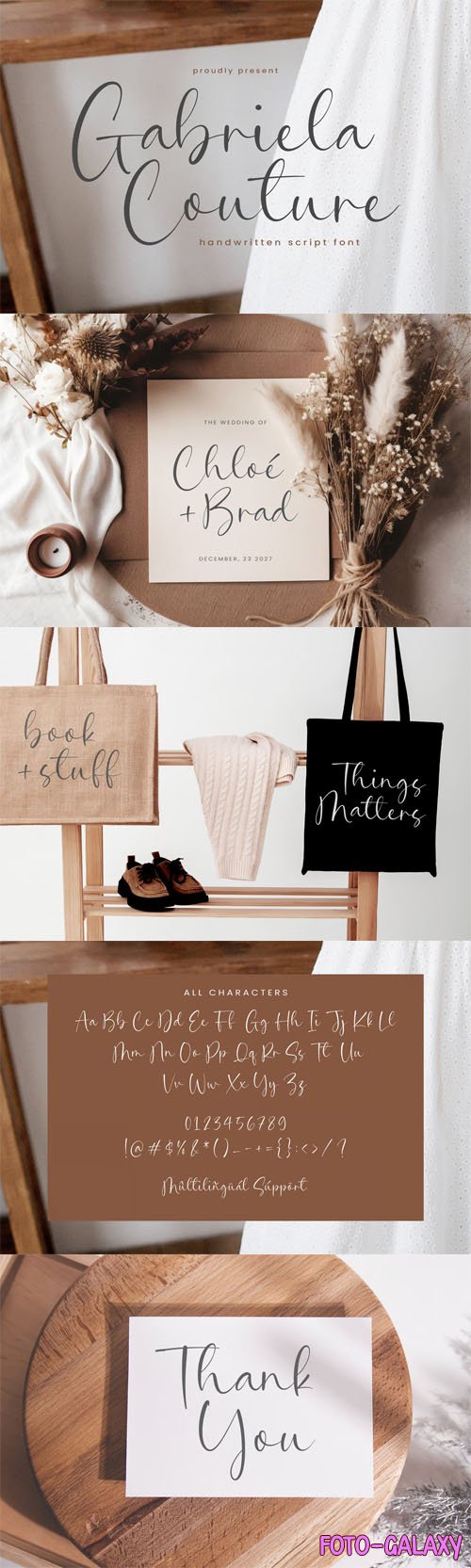 Gabriela Couture - Handwritten Script Font