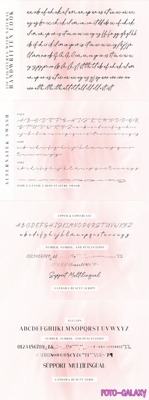 Candara Beauty - stylish Font Duo