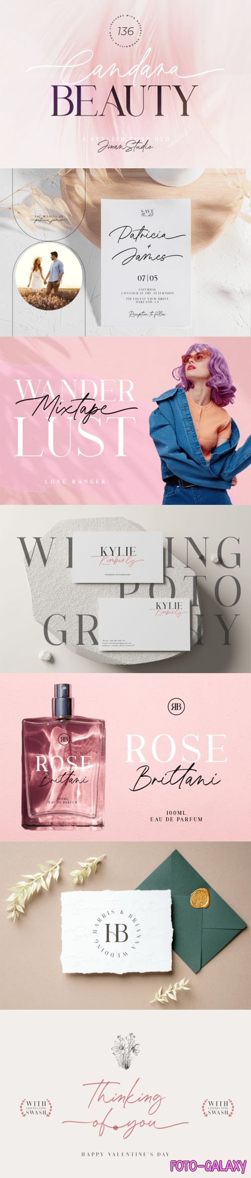 Candara Beauty - stylish Font Duo