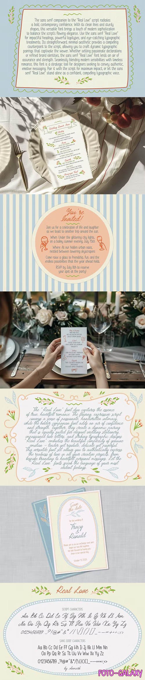 Real Love - Wedding Handwritten Font Duo