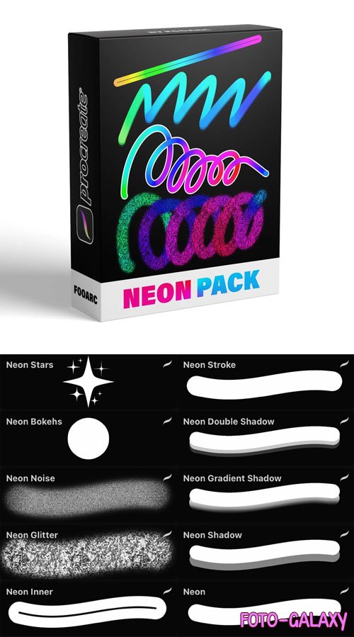 Neon Brushes for Procreate