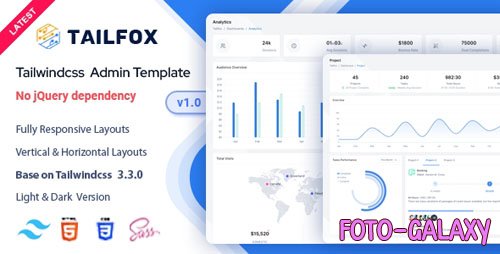 Themeforest - Tailfox - Tailwind CSS Admin Dashboard Template v1.0.0