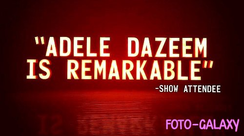 Theater Lights Titles 787600 - After Effects Templates