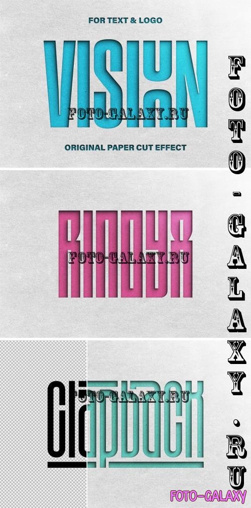 Cut Out Paper Text & Logo Effect - 291083612 - URL54V6