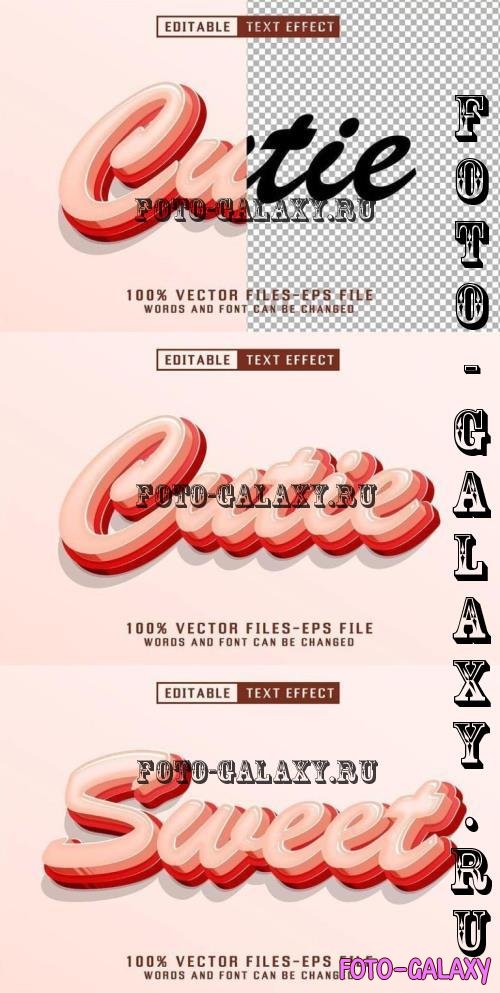 Cutie 3d Text - Editable Text Effect - 5C24SJ2