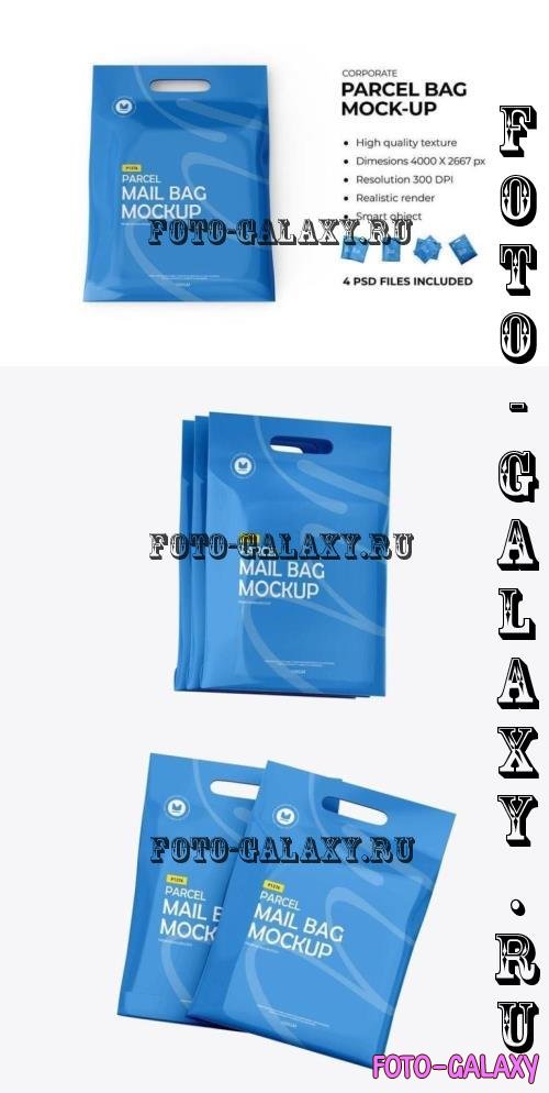 Plastic Carry Bag With Handle Mockup - DWUFR8C