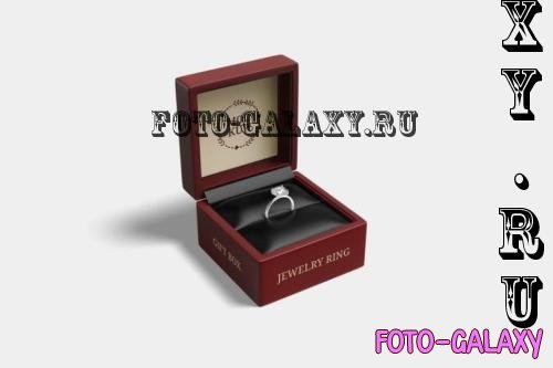 Jewelry Ring Box Mockup - MMW9GSS