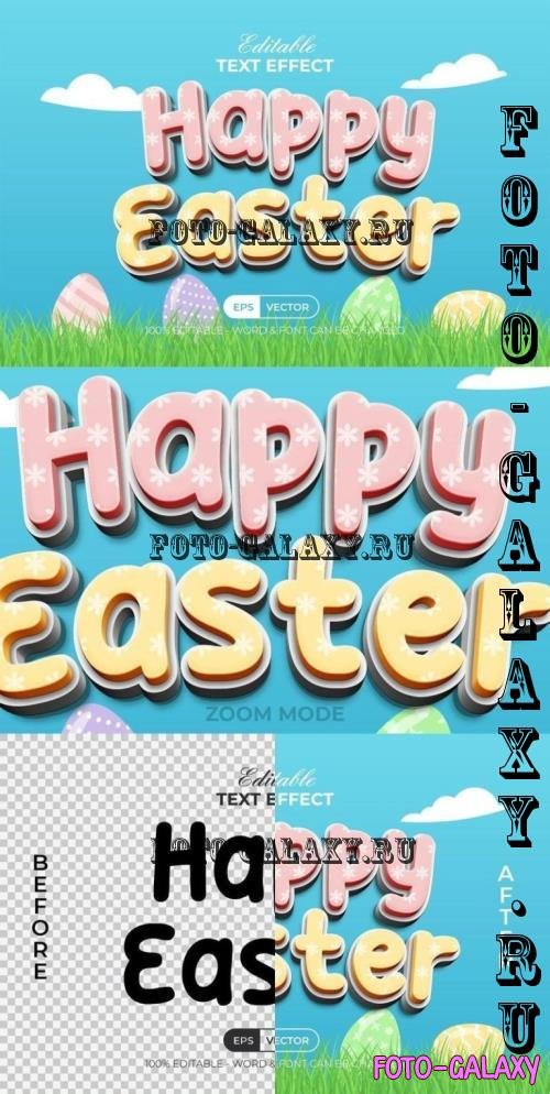 Easter Text Effect 3D Style - 291063255 - YM487XM