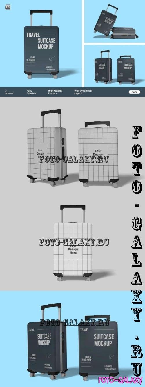 Travel Luggage Suitcase Mockups - R4KVC88