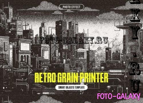 Retro Grain Printer Photo Effect - 290929709 - QY2CHWL