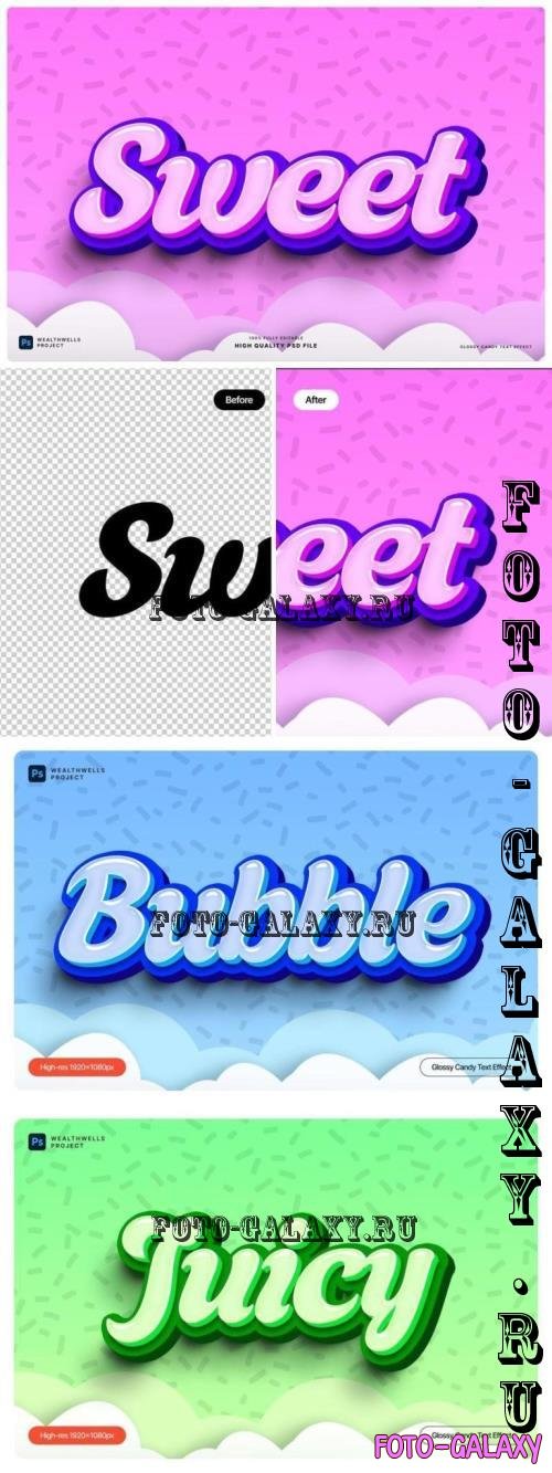 Glossy Candy Text Effect - FTGMJP2