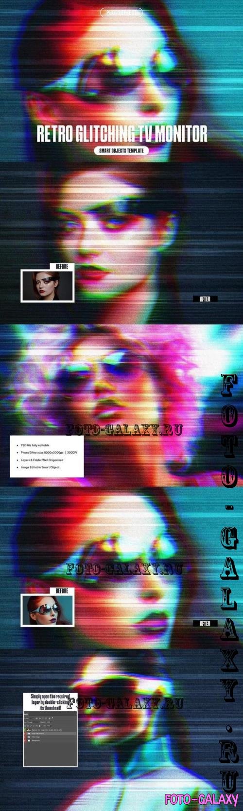Retro Glitching TV Monitor Effect - 291032354 - ZLHE5DY