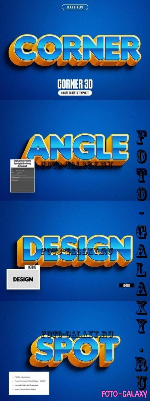 Corner 3D Text Effect - 291031211 - ESW66UX