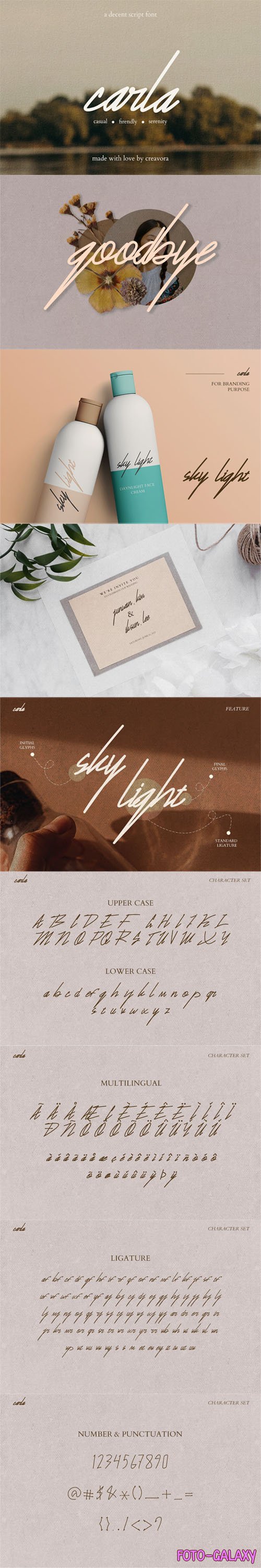 Carla - Signature Script Font