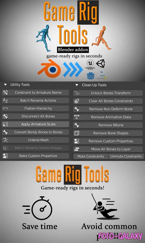 Game Rig Tools 4.2/4.3 for Blender