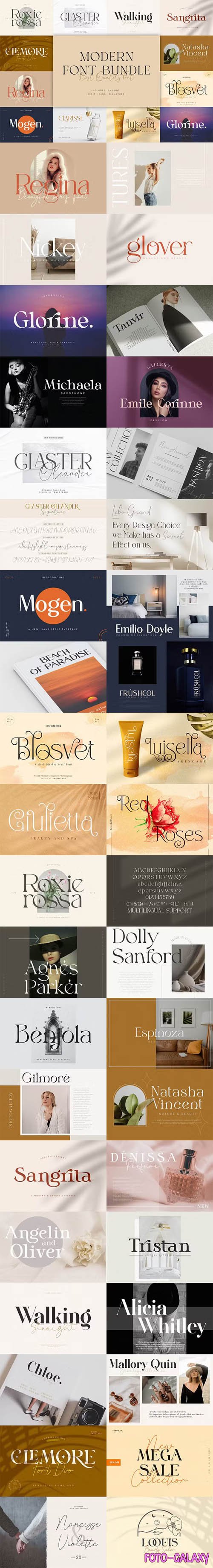 Modern Font Bundle - 11 Premium Fonts